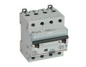 Chránič kombinovaný LEGRAND 411227 DX3 KOMB. 4P B32 30MA A 6KA