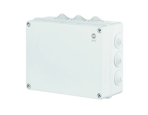 FAM Krabice SolidBOX 68212 IP55, 305x244x126mm, plné víko, stupňovité vývodky (12x)