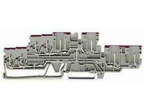 WAGO 870-138 Řadová dvoupatrová svorka - 4 vodiče / 4 piny