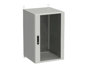 Rozvaděč nástěnný SOLARIX LC-20-21U-66-12-G, 19", 21U, 600x600 mm, skleněné dveře, zámek, venkovní