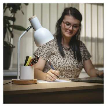 EMOS Z7640W STOLNÍ LAMPA POPPY BÍLÁ