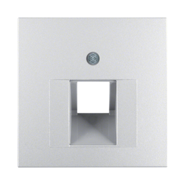 HAG 14071404 Centrální díl pro zásuvku datovou 1x RJ45, šikmá, Berker S.1/B.x, alu, mat