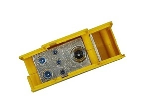 BEČOV UB12050.24 Distribuční blok DTB 120/2x50+3x16 žluto-zelený