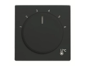 Kryt termostatu ABB Future 2CKA001710A4198, antracitová, prostorového s otočným ovladačem