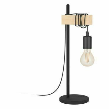 EGLO TL/1 SCHWARZ/HOLZ 'TOWNSHEND'