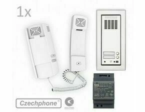 Přístupový systém CZECHPHONE 4004020001, DUO, 1 účastník, GEN, 2 tlačítka, 12V