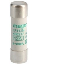 HAG LF412M Pojistka válcová, velikost 14x51, 12A aM, 690V AC