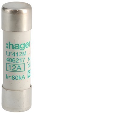 HAG LF412M Pojistka válcová, velikost 14x51, 12A aM, 690V AC
