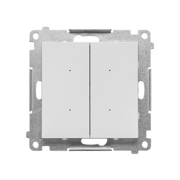 SIMON TEW2W.01/114 Ovladač osvětlení tlačítkový, 2 násobný, Switch D, Wi-Fi (přístroj s krytem) bílá