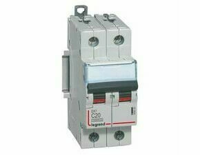 Jistič dvoupolový LEGRAND 409203 DX3 2P C20 10000A/16KA