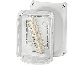 HEN DK 1010 GZ Krabcová rozvodka pro vnitřní a venkovní chráněné instalace IP 66, se svorkovnicí do