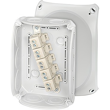 HEN DK 1010 GZ Krabcová rozvodka pro vnitřní a venkovní chráněné instalace IP 66, se svorkovnicí do