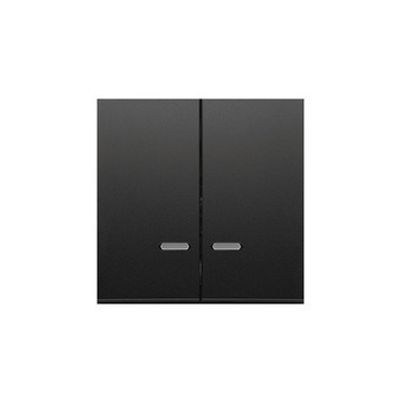 Kryt 2násobný SIMON DKW9L/49, černá matná metalizovaná