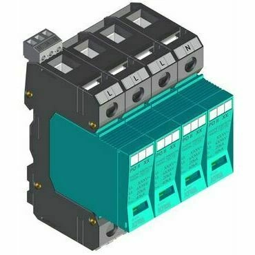 SEZ PO II 4 R 385V/40kA Přepěťová ochrana PO II 4 R 385 V/40 kA, modulární, vyměnitelná, C+D