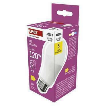 EMOS ZQ5D76 LED CLS A60 14W(120W) 1901lm E27 NW