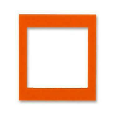Kryt rámečku ABB Levit 3901H-A00355 66, oranžová, s otvorem 55x55, střední