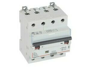 Chránič kombinovaný LEGRAND 411223 DX3 KOMB. 4P B10 30MA A 6KA