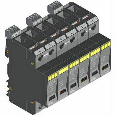 SEZ POm I 3 R LCF 90 Přepěťová ochrana POm I 3 R LCF 90kA, modulární, monoblok, B+C+D