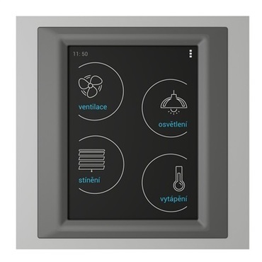 ELKO RFTW-AAL-BMG-CDG RF Touch-W_hliník/šedá/tm.šedá Ovládací dotyková jednotka - montáž na zeď RP 0