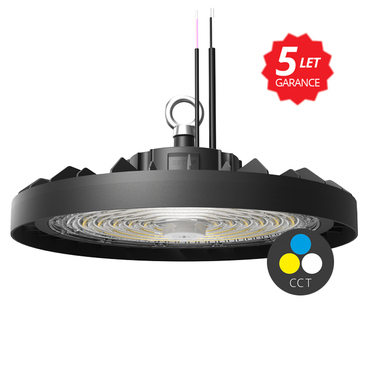 Svítidlo průmyslové ECOPLANET INDUSTRY+ 200W, 38000lm, CCT 3000/4000/5000K, IP65, černá