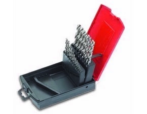 CIMCO 201358 Sada spirálových vrtáků HSS o 1 - 10 mm (19 ks)