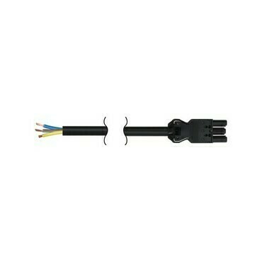 Kabel napájecí SIMON CR4020/14, 3x2,5mm2 s GST18i, bezhalog., RZ 0,6–1; 2metry, šedá grafit