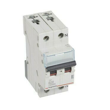 Jistič dvoupolový LEGRAND 404099 TX3 1+N B20 10000A