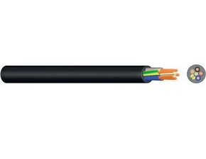 Kabel pryžový ^ H05RR-F 3G1,5 á100 měděný