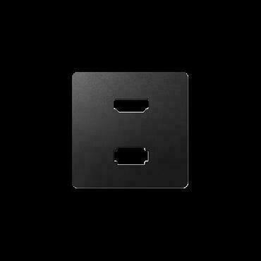 Kryt pro SIMON 8201095-038, zásuvku USB+HDMI (v 1.4), grafitová