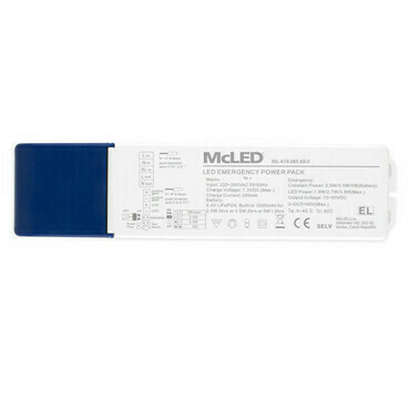 MC LED Nouzový modul pro svítidla McLED, max. 5W, 10-90V, 1,5Ah, 1,5-3h doba zálohy