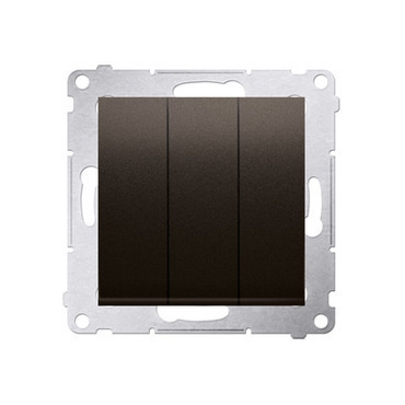 SIMON 54 DP31L.01/46 Trojité tlačítko s orientačním LED podsvětlením (strojek s krytem) 10AX, 250V~