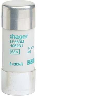 HAG LF563M Pojistka válcová, velikost 22x58, 63A aM, 690V AC