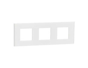 Krycí rámeček SCHN Unica Deco Materials, trojnásobný, Translucent white
