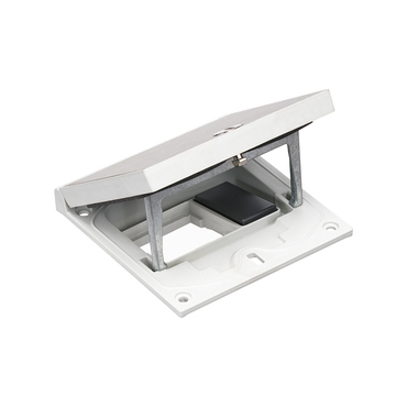 SIMON KFH100/72 Vklad krabice podlahové ocelové KGT, prázdný prostor na 1 přístroj K45 a 1 záslepka