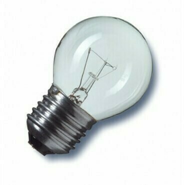 DAM Žárovka nárazuvzdorná, čirá E27, 25W, P45, 230V