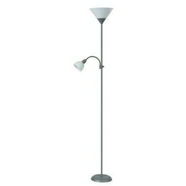 Stojací lampa Action stříbrná E27 1×100W RABALUX 4028