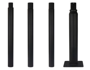 LED LINE Skládací osvětlovací sloup 4m černý PRIME