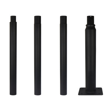 LED LINE Skládací osvětlovací sloup 4m černý PRIME