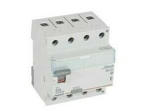 Chránič čtyřpolový LEGRAND 411821 TX3 CHRÁN. 4P 63A 300MA F