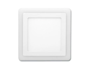 LED svítidlo vestavné ECOPLANET 19, 5x19, 5cm, 12W+4W, 4000K+2700K, IP20, 800lm