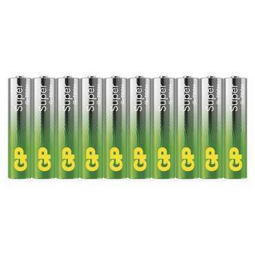 Baterie alkalická GP SUPER B0110G AAA (LR03) 10SH