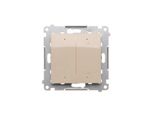 Stmívač tlačítkový SIMON DESL1W.01/41, Wi-Fi, stm. LED 230V (2-250W), s LED podsv., krémová