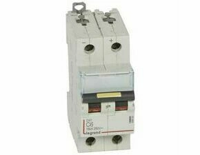 Jistič dvoupolový LEGRAND 409565 DX3 DC 2P C6 16KA