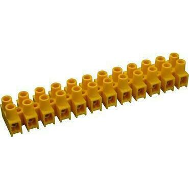 SEZ 6336-33 Přístrojová svorkovnice 4 mm2, žlutá, 12 pólů