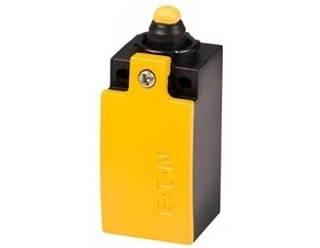 EATON 100051 LSM-20A Polohový spínač, kov, bezšroubové svorky, zdvihátko, 2zap. kontakty, žlutá
