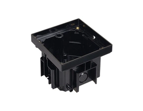 SIMON KGT100/74 Základna plastová krabice podlahové ocelové KGT, 1 přístroj K45, černá