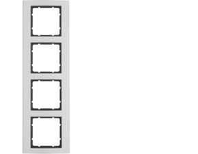 HAG 10143004 Rámeček 4-násobný, Berker B.3, alu/antracit