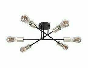 Svítidlo stropní RABALUX 71026 BRANWEN matná černá E27 6x MAX 25W