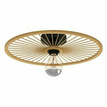 Svítidlo stropní EGLO DL WL 1 E27 SCHWARZ BAMBUS LEOMINSTER