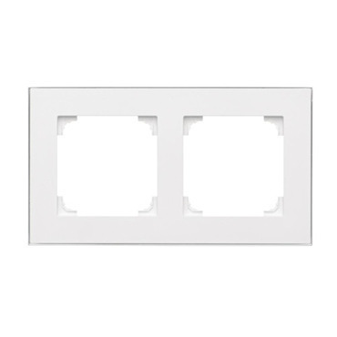 Rámeček SIMON TRD2.163/111, 2 násobný, bílá